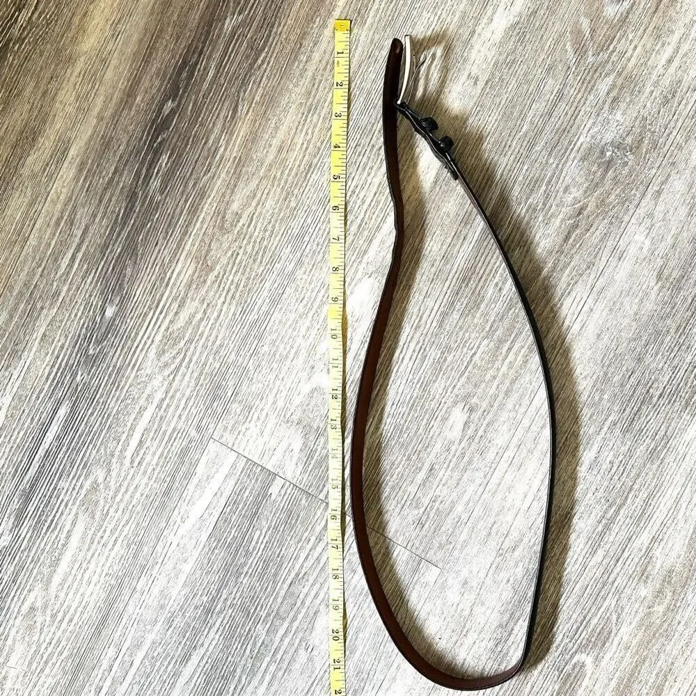 Torino  black leather calfskin brass buckle belt
